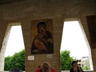 Греческая Мадонна – мозаика в галерее храма Благовещения в Назарете