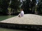 Я на огромном камне перед крещением