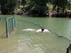 Троекратное крещение в водах Иордана
